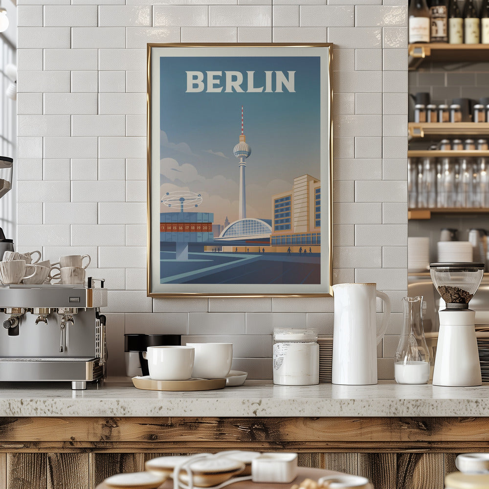 Berlin Cityscape Travel Print Poster