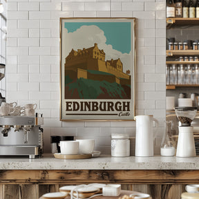 Edinburgh Castle Travel Print Poster