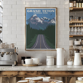 Grand Teton National Park Travel Print Poster