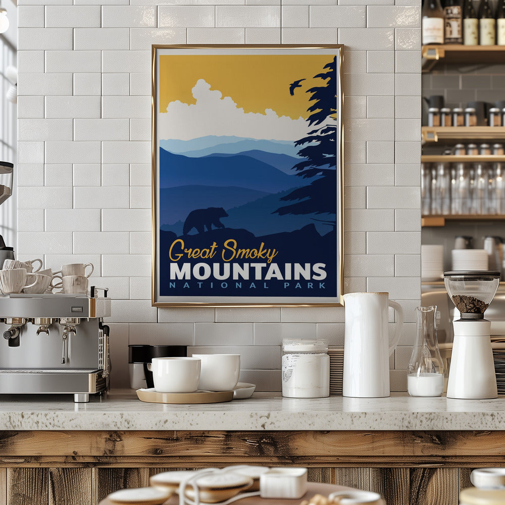 Great Smoky National Park Travel Print Poster