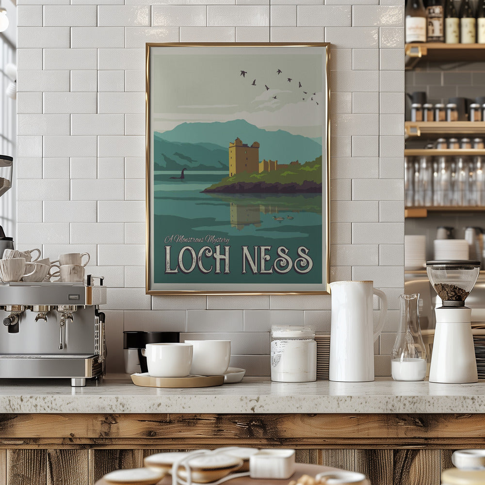 Loch Ness Travel Print Poster