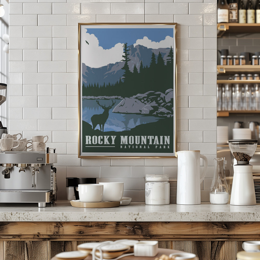 Rocky Mountain National Park Travel Print Poster