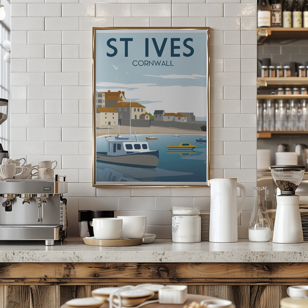 St Ives Travel Print Poster