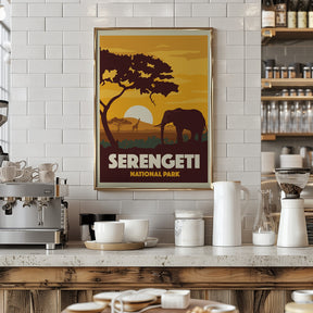 Serengeti National Park Travel Print Poster