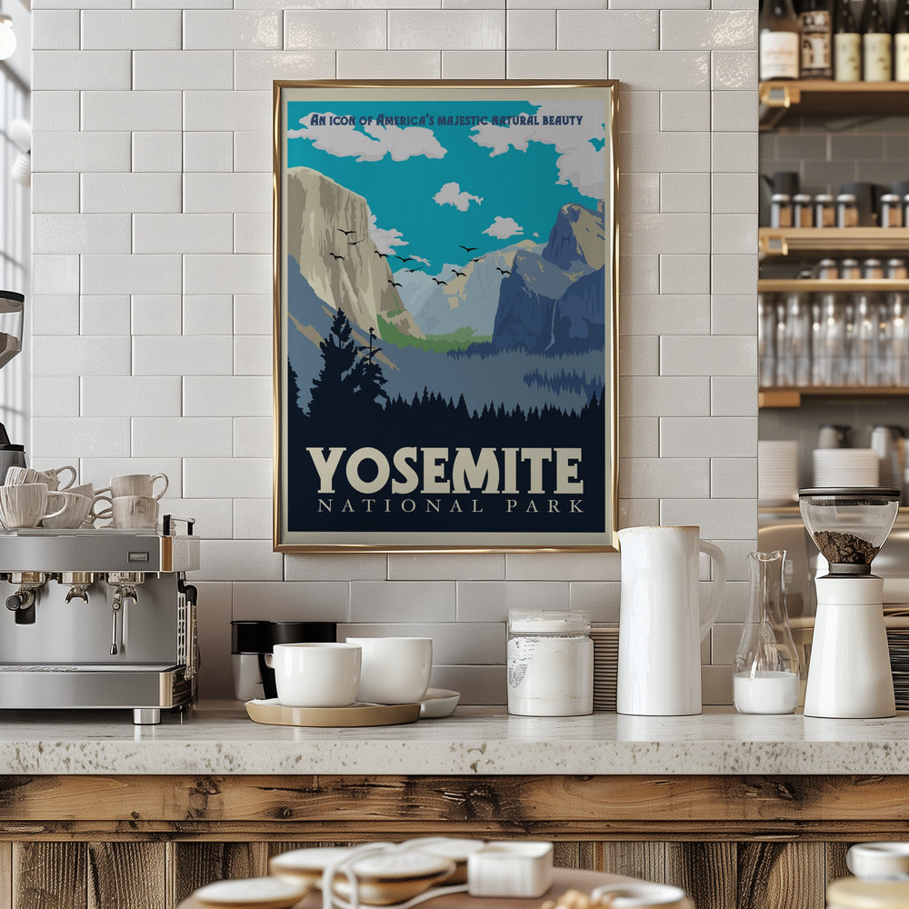 Yosemite National Park Travel Print Poster