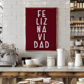 Simple feliz Navidad Poster