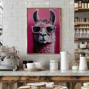 Pink Lama Poster