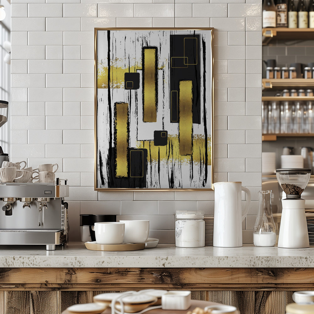 ABSTRACT ART Lively geometric fun Poster