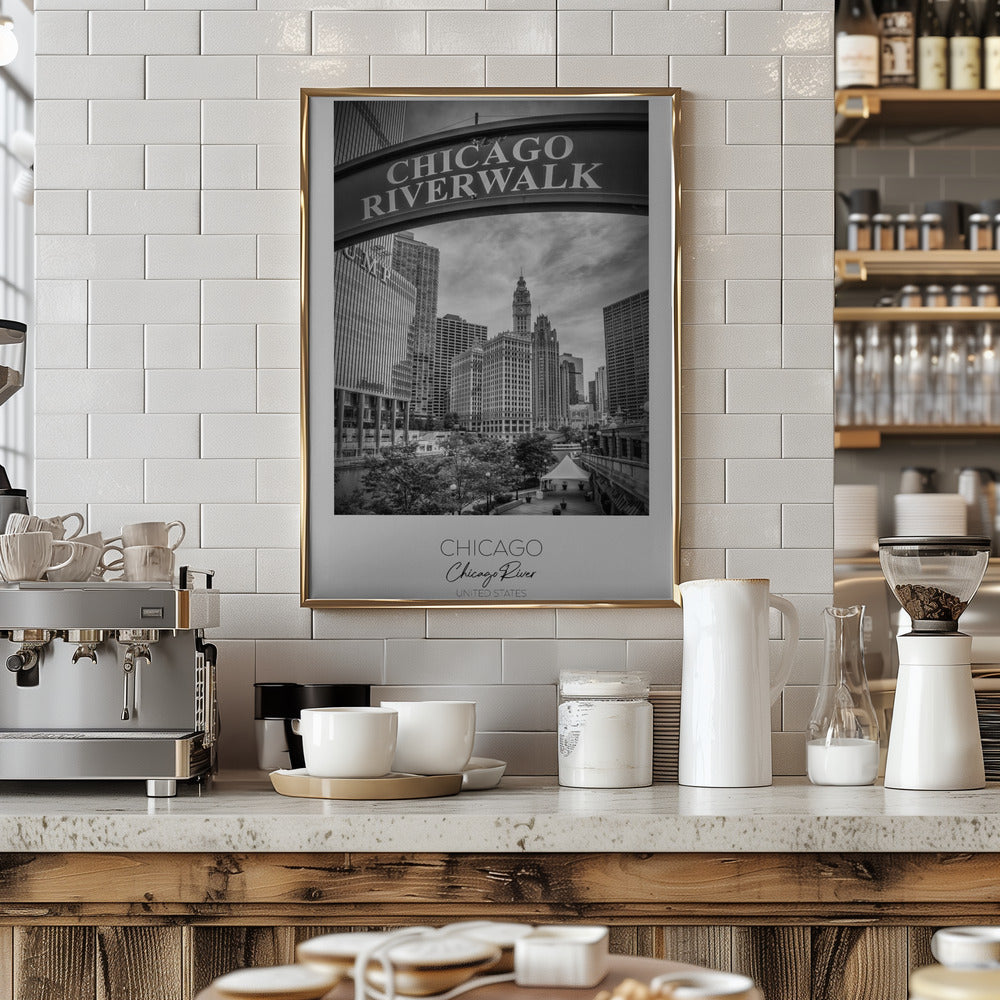 In focus: CHICAGO Riverwalk Poster