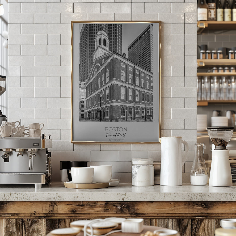 In focus: BOSTON Faneuil Hall Poster