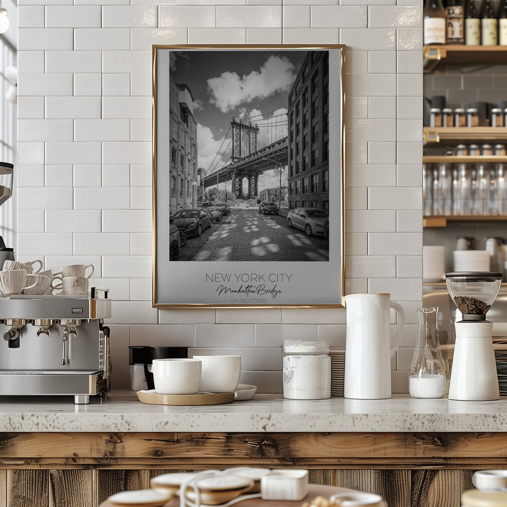 In focus: NEW YORK CITY Manhattan Bridge Poster