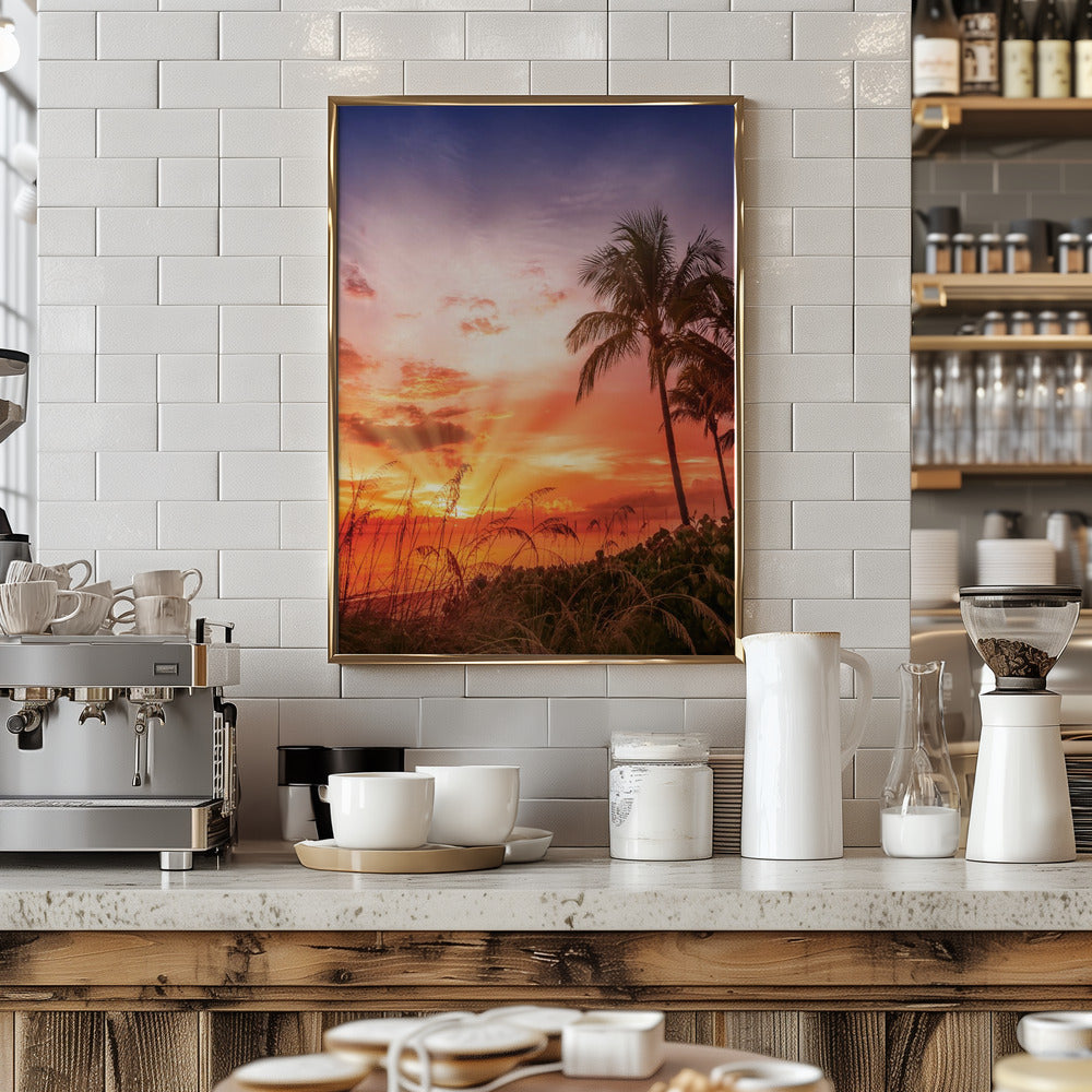 BONITA BEACH Picturesque Sunset Poster