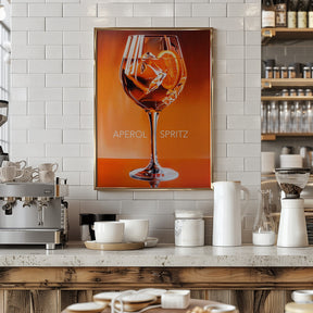 Aperol Spritz Orange Poster