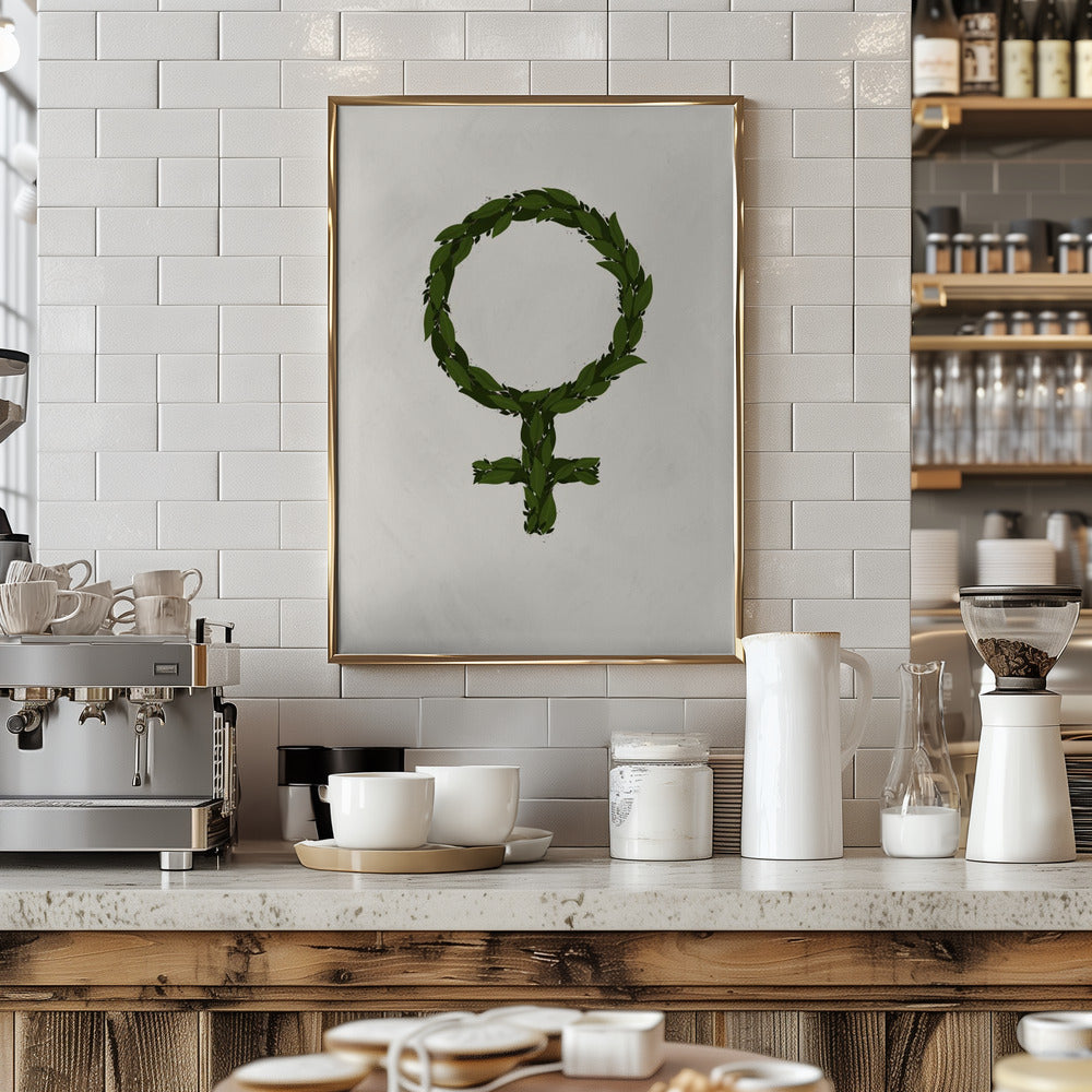 Feminism White Poster