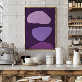 Abstract Forms Violet Poster