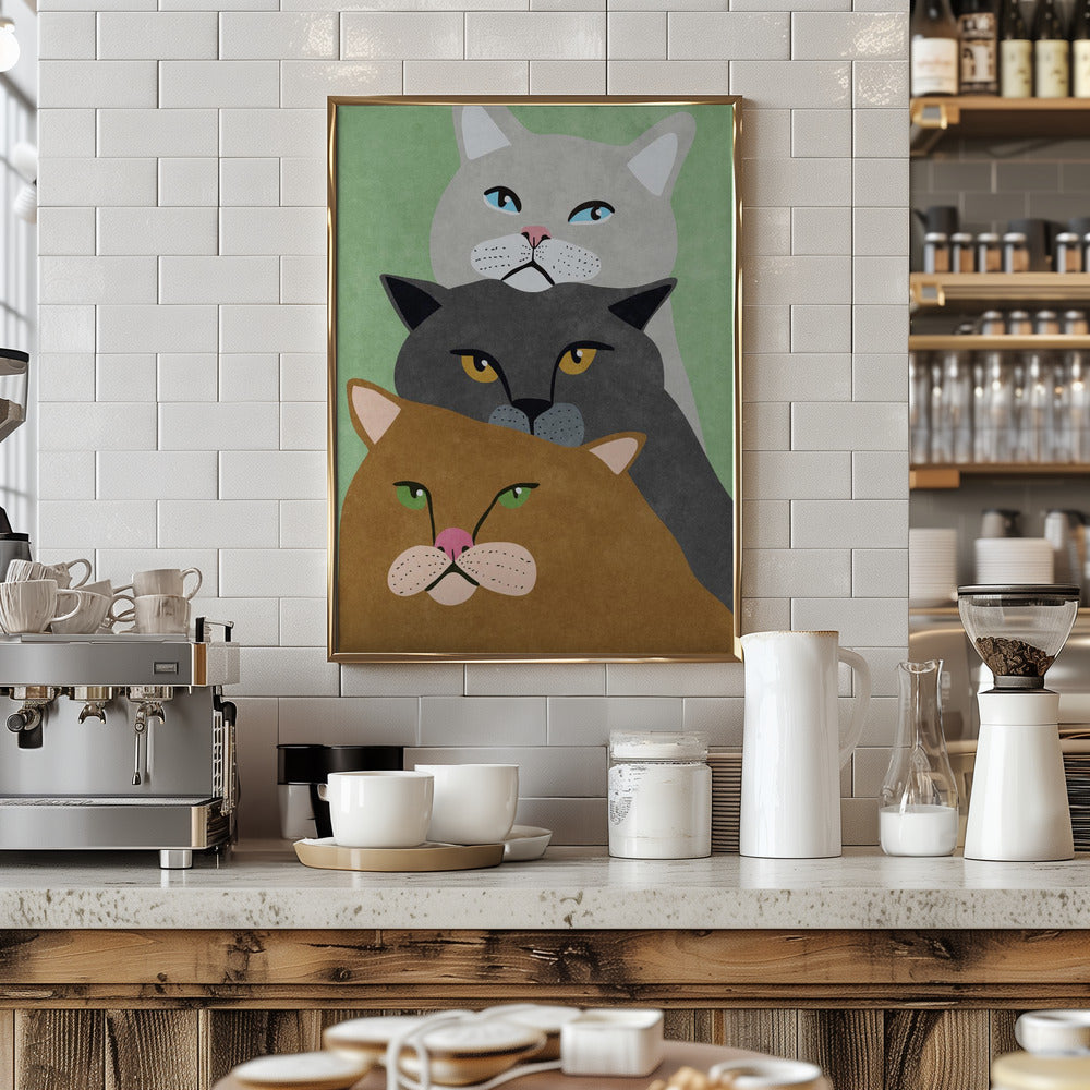 Cat Trio Poster