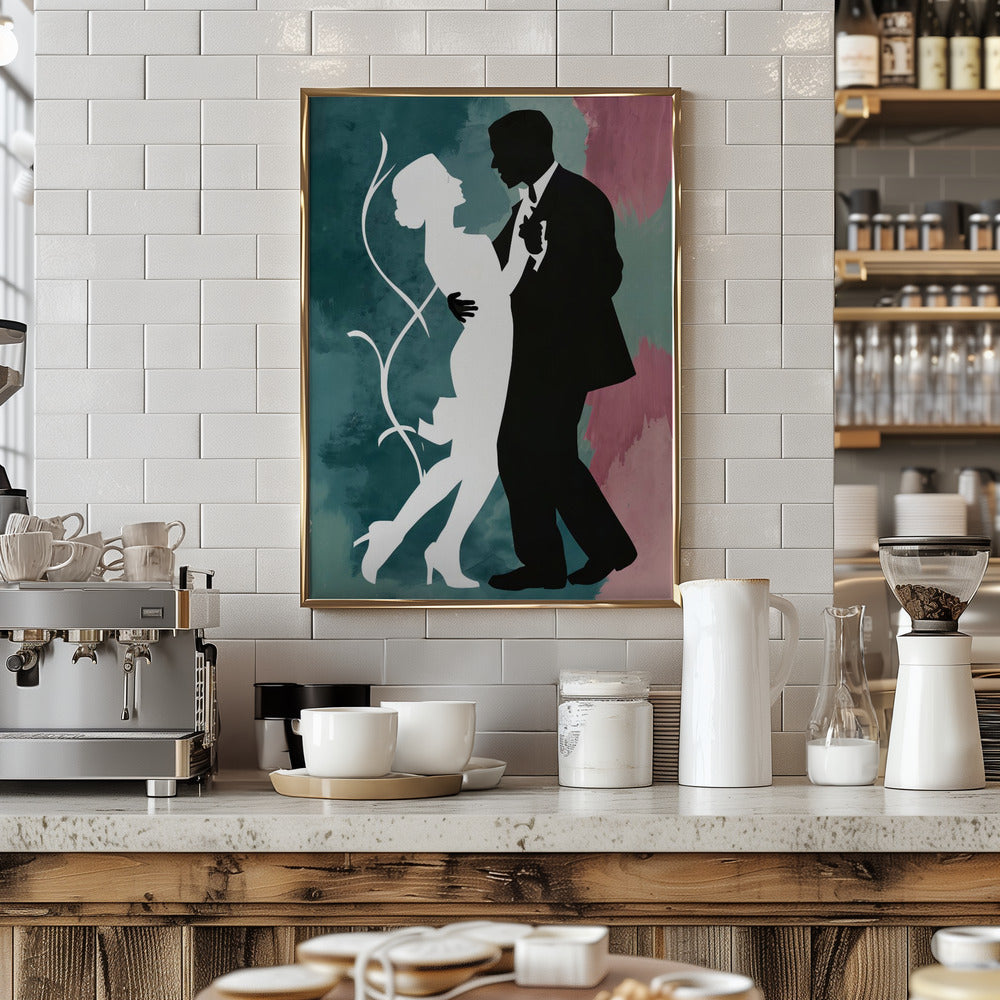 Elegant Couple Dancing Poster