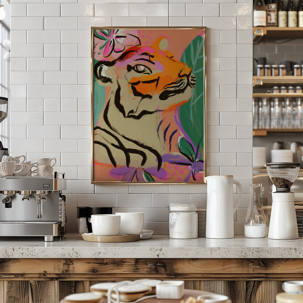 Tiger In Jungle Poster