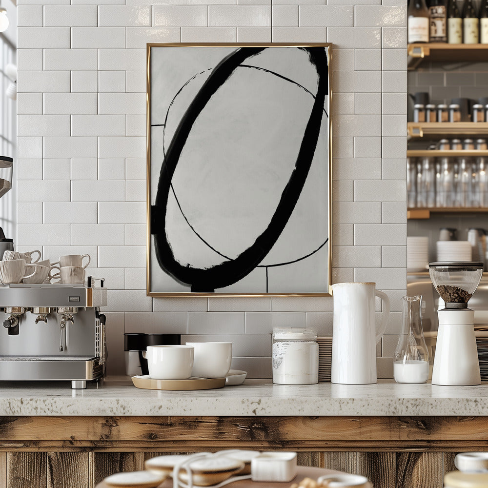 Black Strokes No 11 Poster