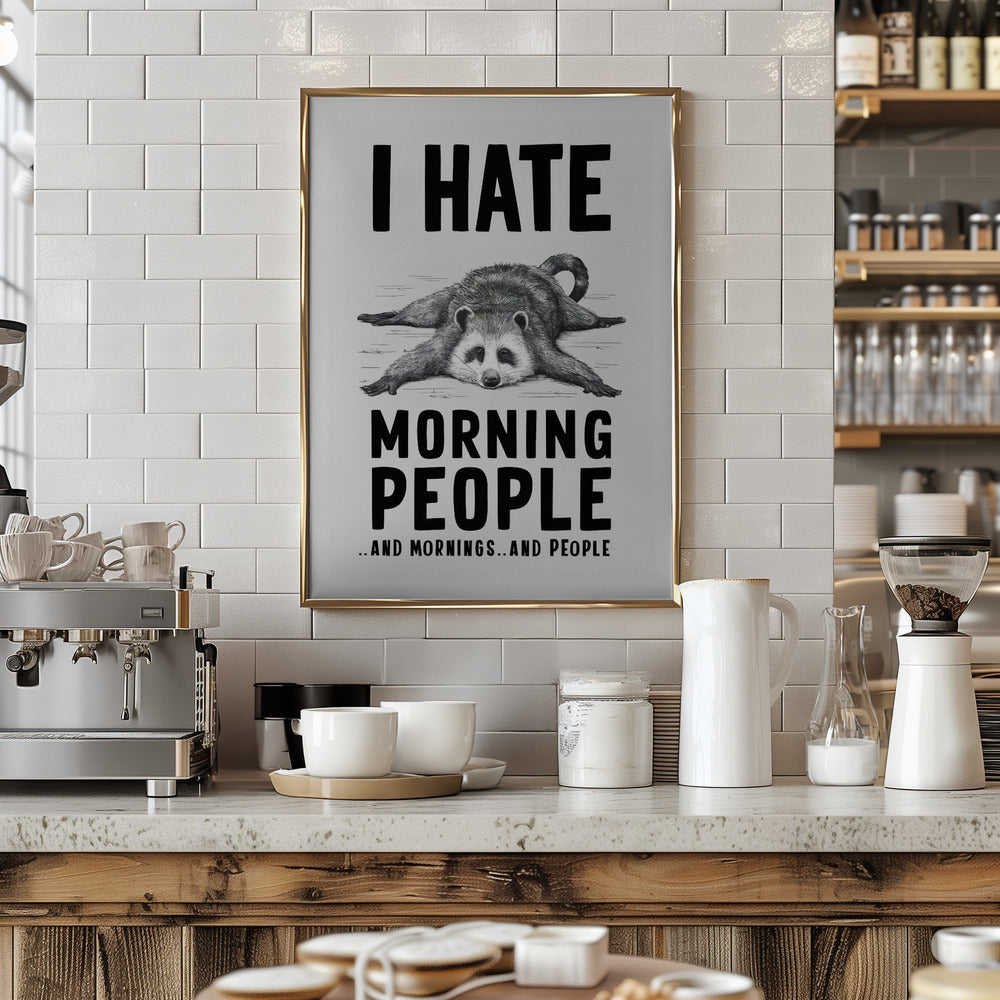 I Hate Morning People Poster