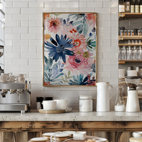 Watercolor Floral No. 1 Poster