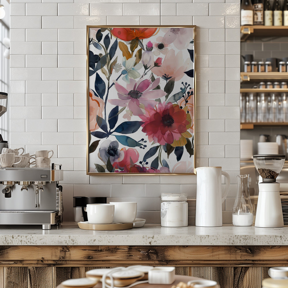 Watercolor Floral No. 5 Poster