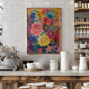 Watercolor Floral No. 6 Poster