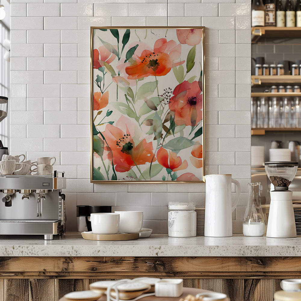 Watercolor Floral No. 10 Poster