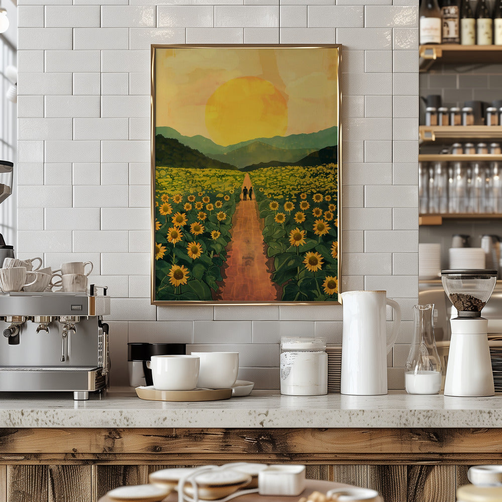 Sunflower Plantation Poster