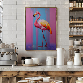 Flamingo Pop Art Poster