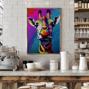 Giraffe Pop Art Poster