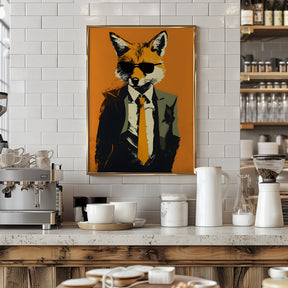 Fox In a Suit Poster