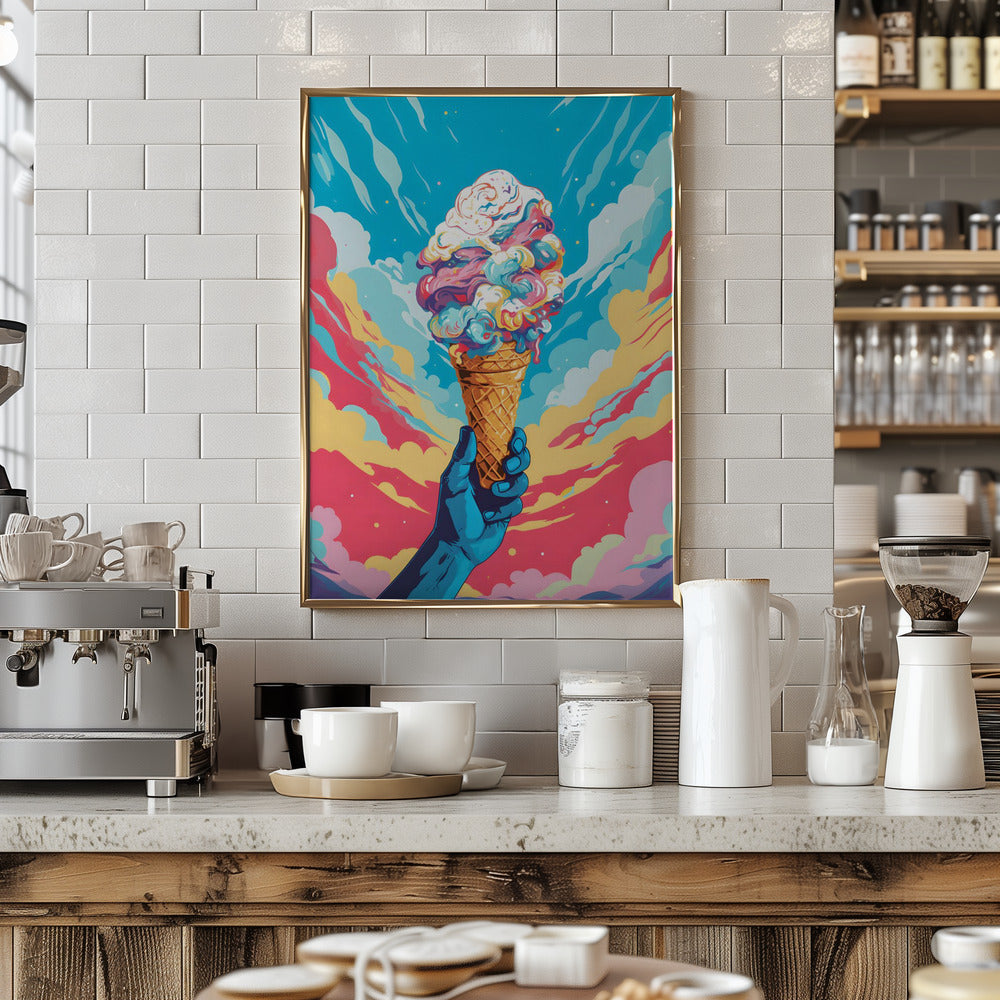 Ice Cream Pop Art Poster