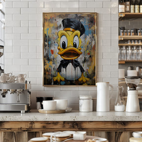 Street Art Duck Poster