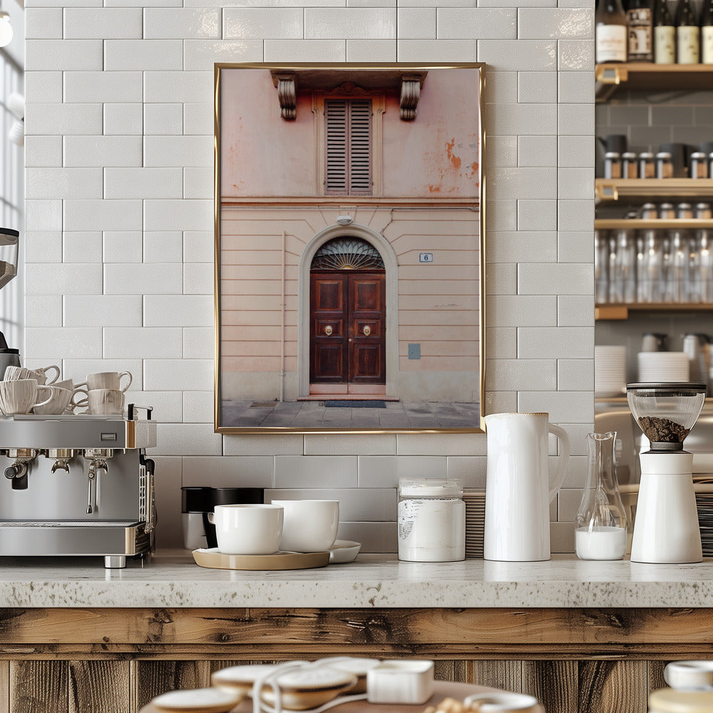 Bologna in Pink | Italy travel photography Poster