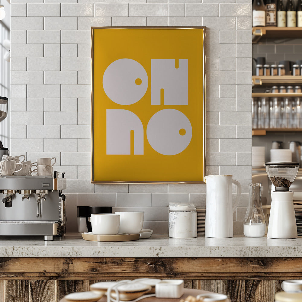 Oh No Yellowratio 3x4 Print By Bohonewart Poster