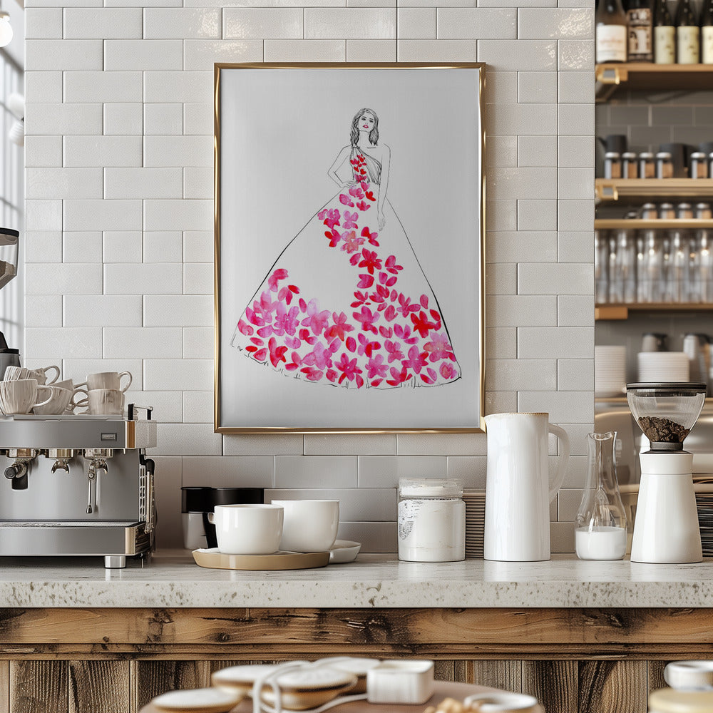 Oleta fashion illustration Poster