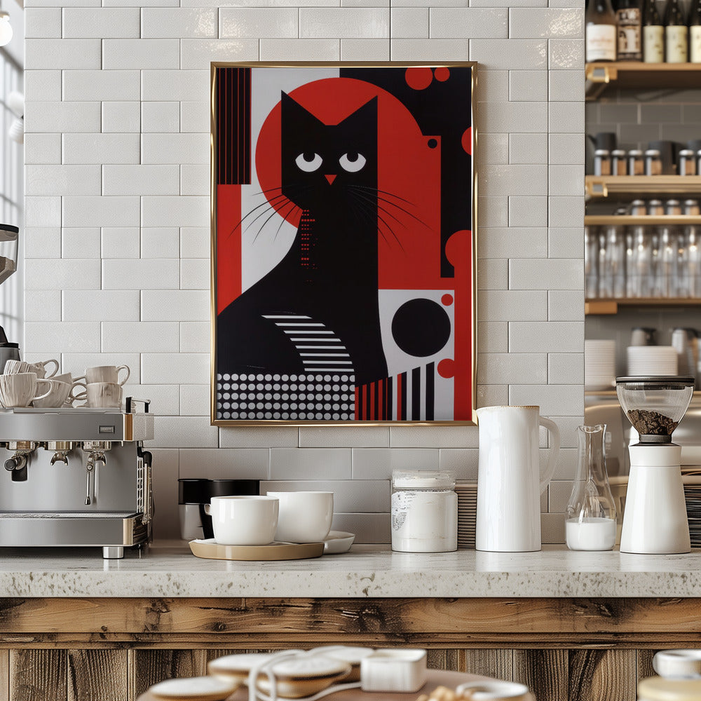 The Abstract Cat Poster