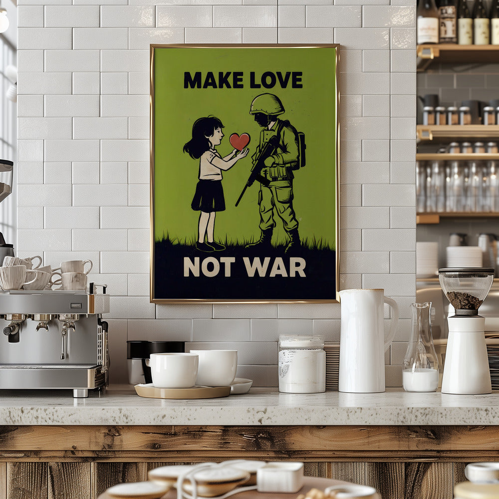 Make Love   Not War Poster