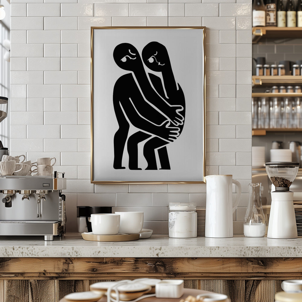 Abstract Hug No 1 Poster