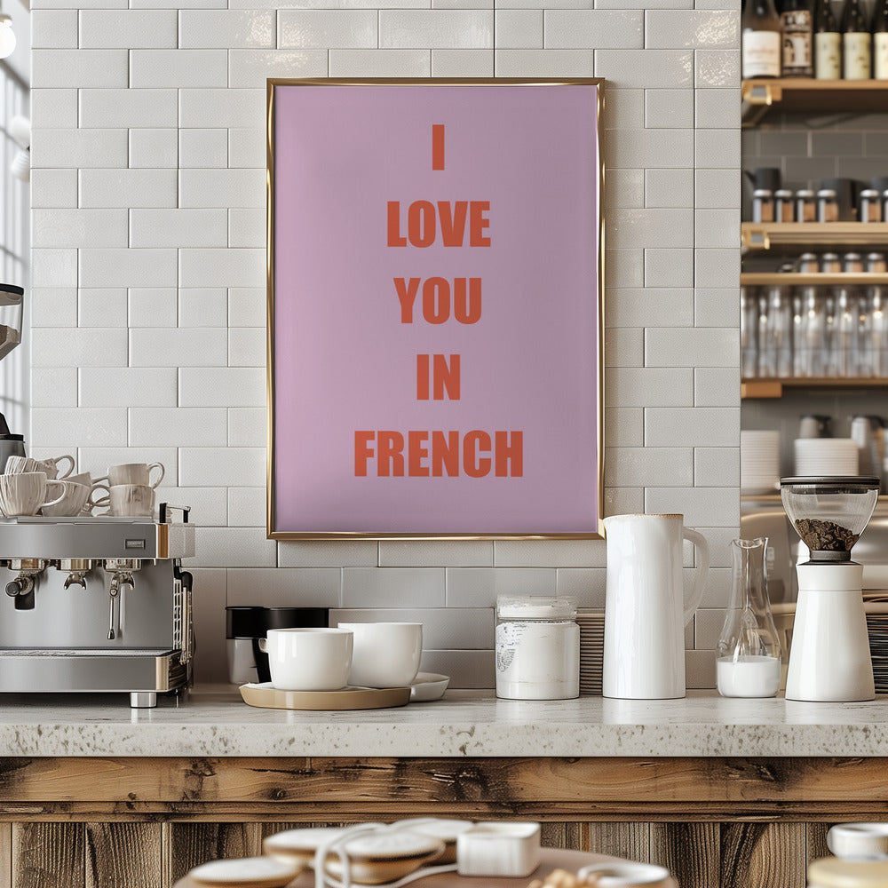 Frenchloveorange Ratioiso Poster