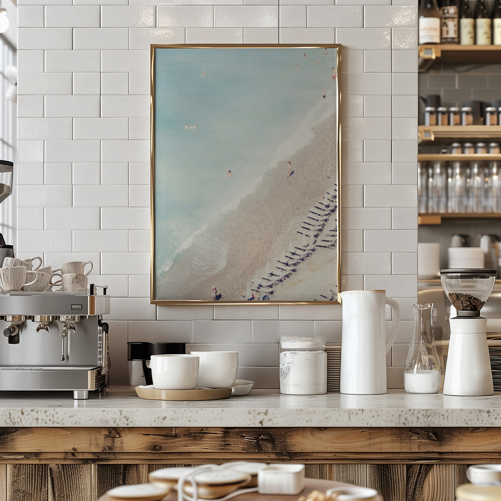 French Riviera Beach Poster