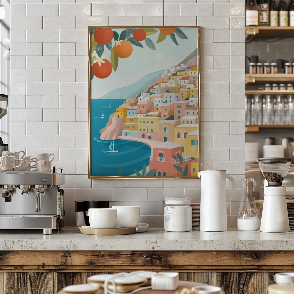 Positano Coast Italy Poster