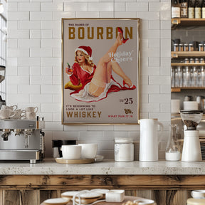 Babes of Bourbon Vol 25 Holiday Cheer Christmas Pinup Poster