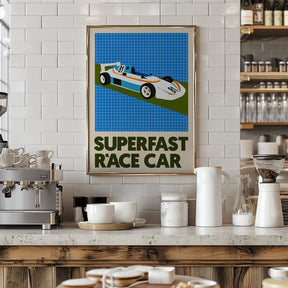 Superfast Race Car Poster