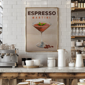 Espresso Martini Cocktail Bar Decor Poster