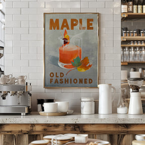 Maple Old Fashioned Cocktail Poster