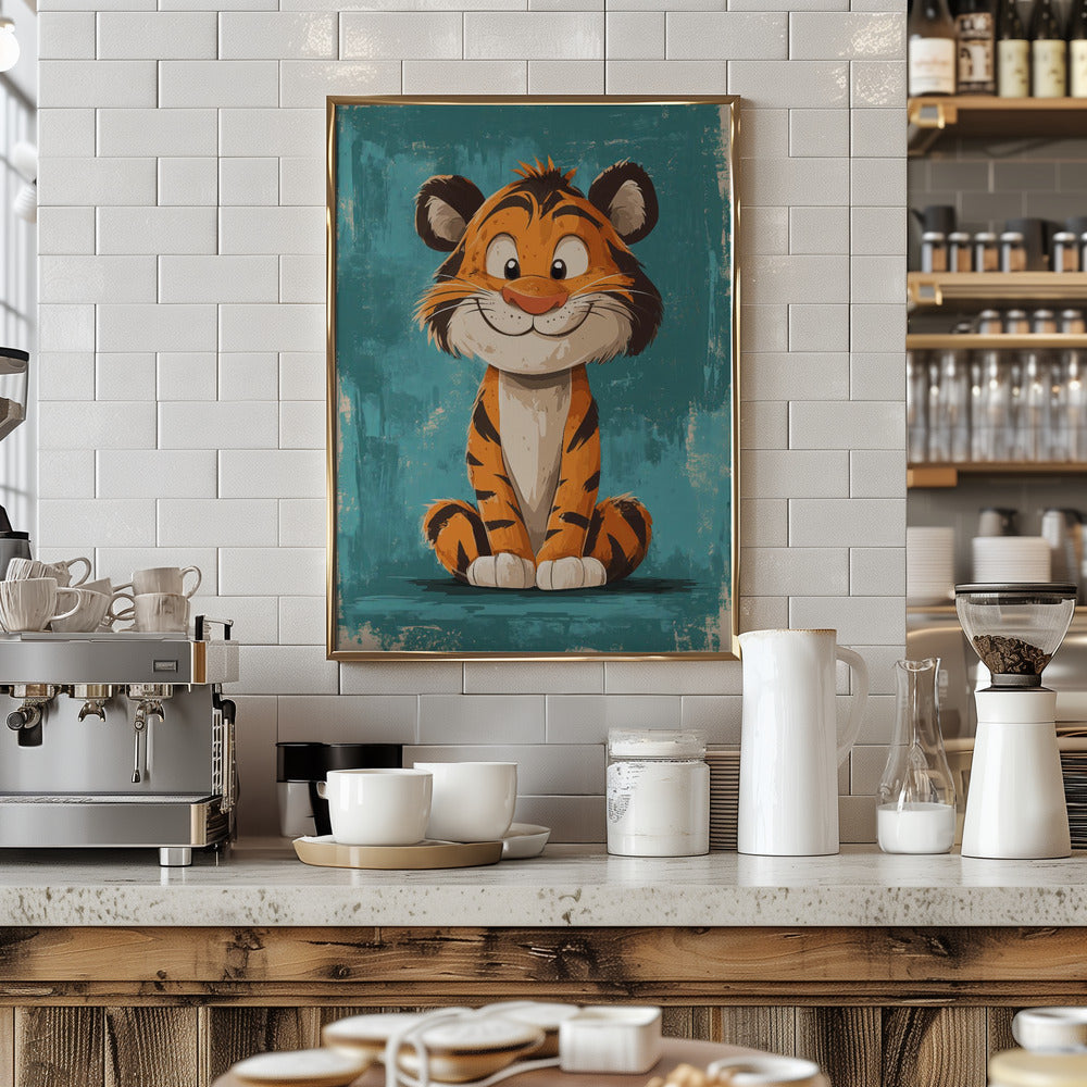 Happy Tiger Poster