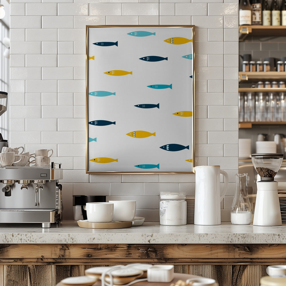 Colorful Sardines Poster