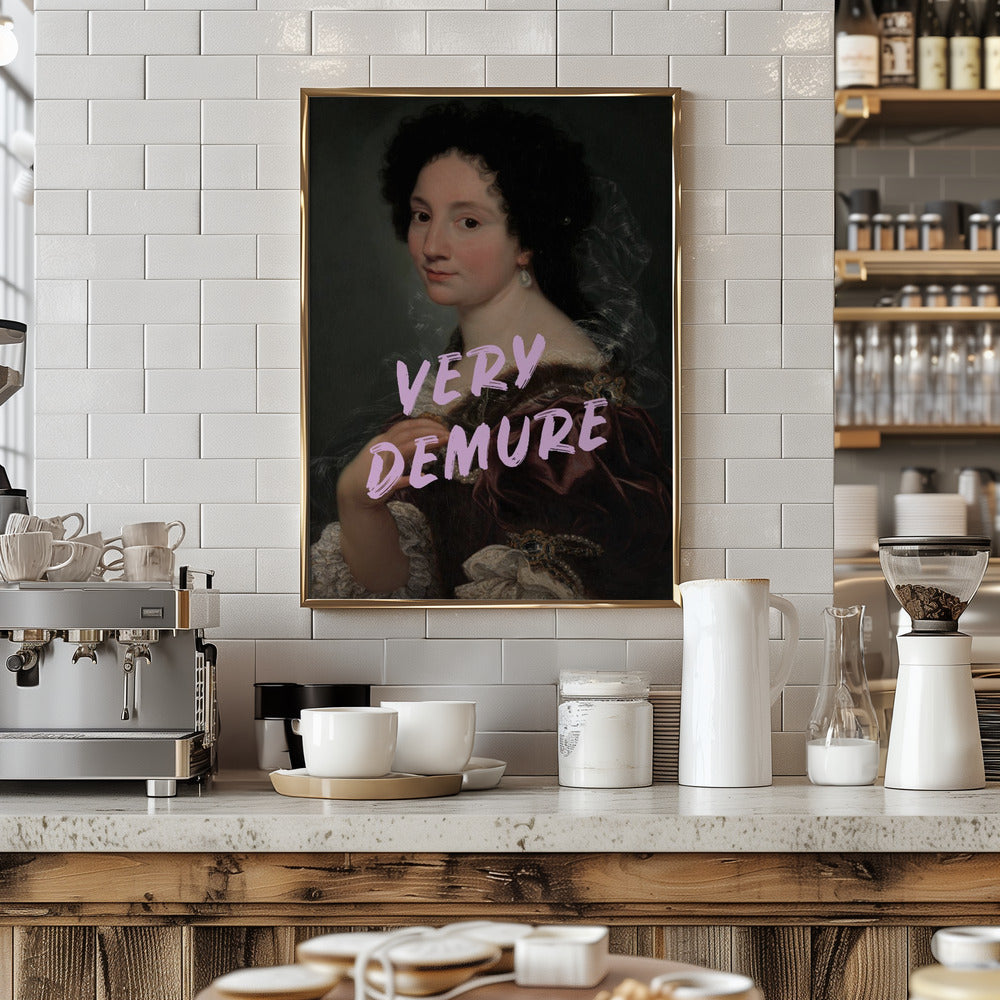 Demure Lady Poster